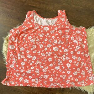 New Plus Size Woman Within Floral Tank Top 34 / 36 / 4X